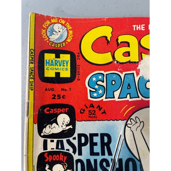 Harvey Comics Casper Space Ship #1 Aug 1972 Giant 52 Pages Bagged Boarded - Picture 4 of 7